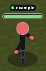 In-game player face with no profile picture or video feed
