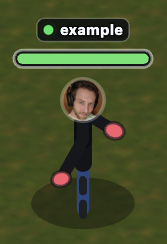 In-game player face using a profile picture